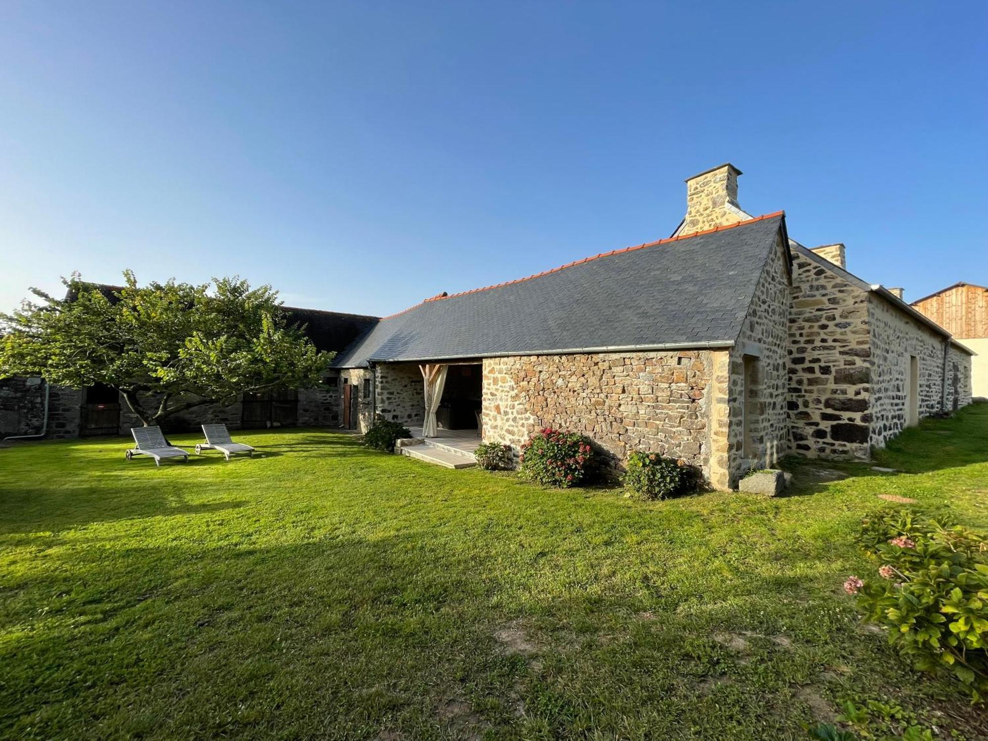 Les Cottages Du Manoir, Jacuzzi -Crozon Buitenkant foto