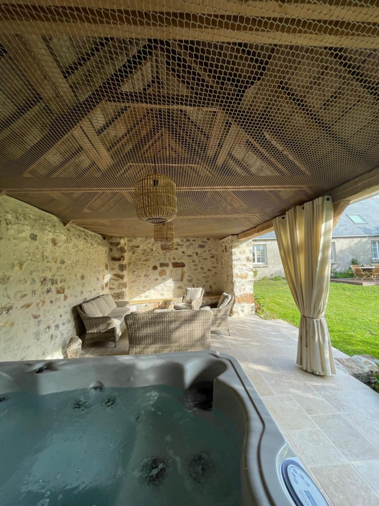 Les Cottages Du Manoir, Jacuzzi -Crozon Buitenkant foto